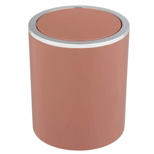 Wenko Inca Compact 2L Swing-Lid Trash Bin in Dark Blue or Old Pink