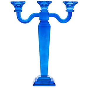 By Boo Decorative 3-Arm Candle Holder – In Presly Blue, Green & Lilac