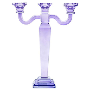 By Boo Decorative 3-Arm Candle Holder – In Presly Blue, Green & Lilac