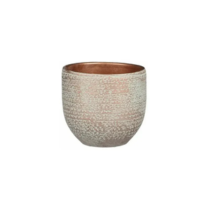 Mica Carrie Copper Metallic Plant Pot - Large, Small