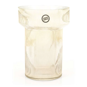 By-Boo Riba Ribbed Glass Vase – Grey or Brown