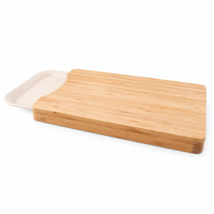 Point-Virgule Bamboo Chopping Board with Bamboo Fibre Serving Tray