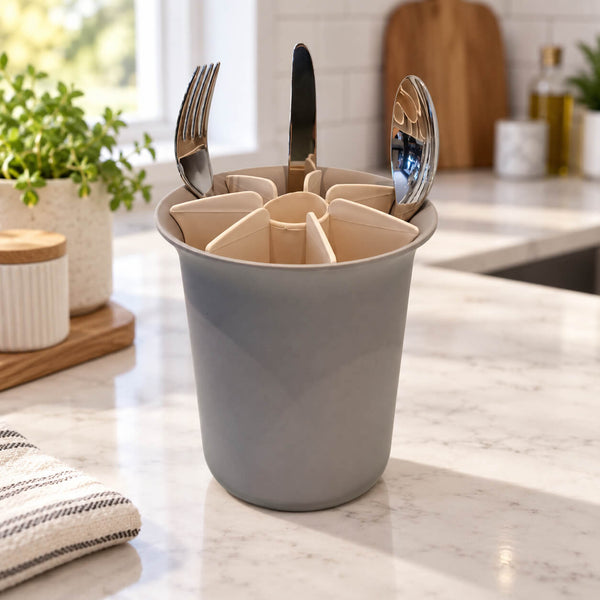 Point-Virgule Bamboo Fiber Utensil Holder