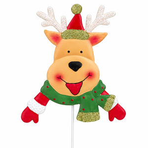Christmas Metal Plant Stake Reindeer – 43 cm