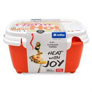 Rotho Click & Lock Thermo Microwave Container 0.75L