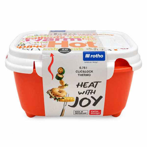 Rotho Click & Lock Thermo Microwave Container 0.75L