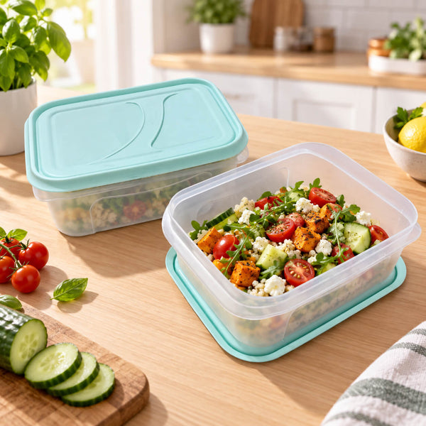 Rotho Food Storage Container Set – 2 × 1.75 L, Mint Green