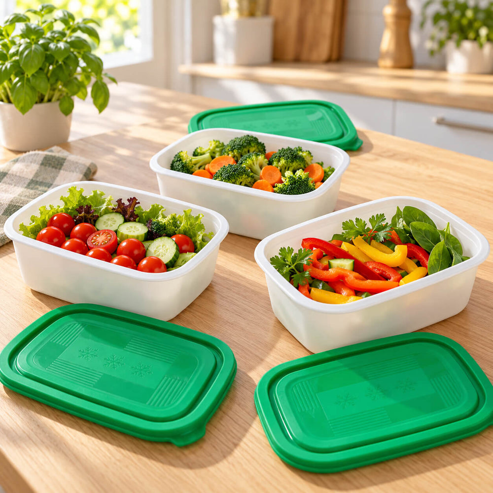 Rotho Freeze with Joy Food Containers – Set of 3 × 1 L