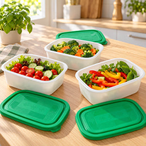 Rotho Freeze with Joy Food Containers – Set of 3 × 1 L