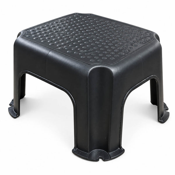 Rotho Modern Black Non-Slip Step Stool