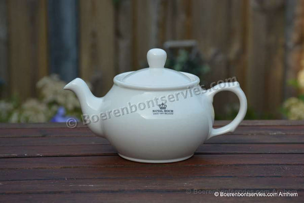 Royal Boch Teapot and mug ivory