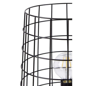 Nino Germany SILA Table Lamp – Dark Wood & Black