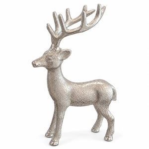 Christmas Chalet Silver Reindeer Decoration – 34 cm