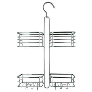 Miomare 2 Tier With 4 compartments Stainless Steel Hanging Bathroom Rack