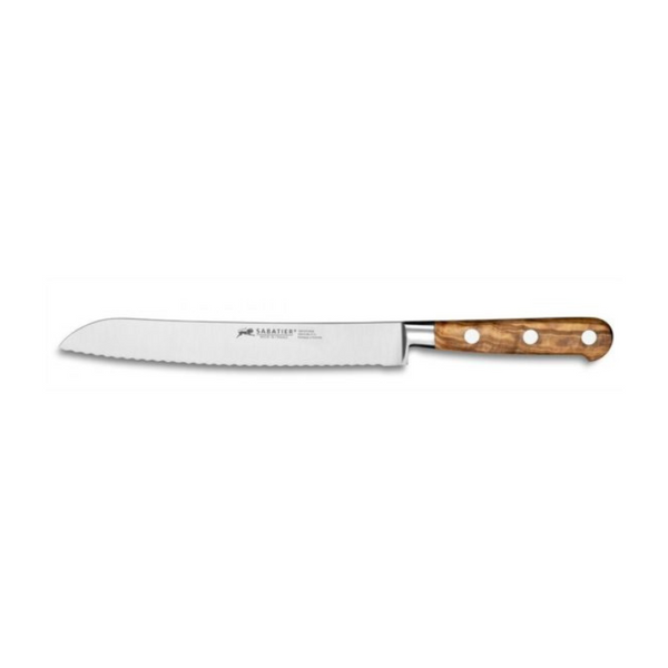 Sabatier Stainless Steel Bread Knife with Olive Wood Handle