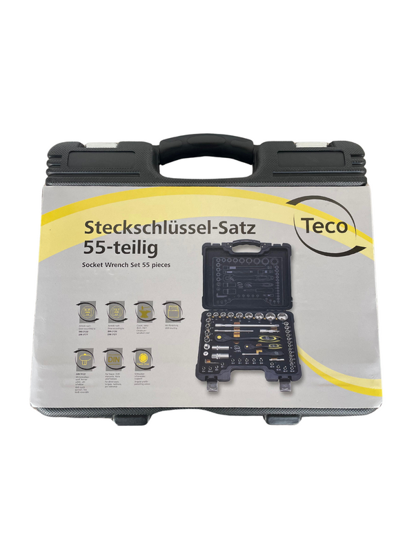 Socket Wrench - size 1/4"+1/2" 55 pcs by Teco Germany