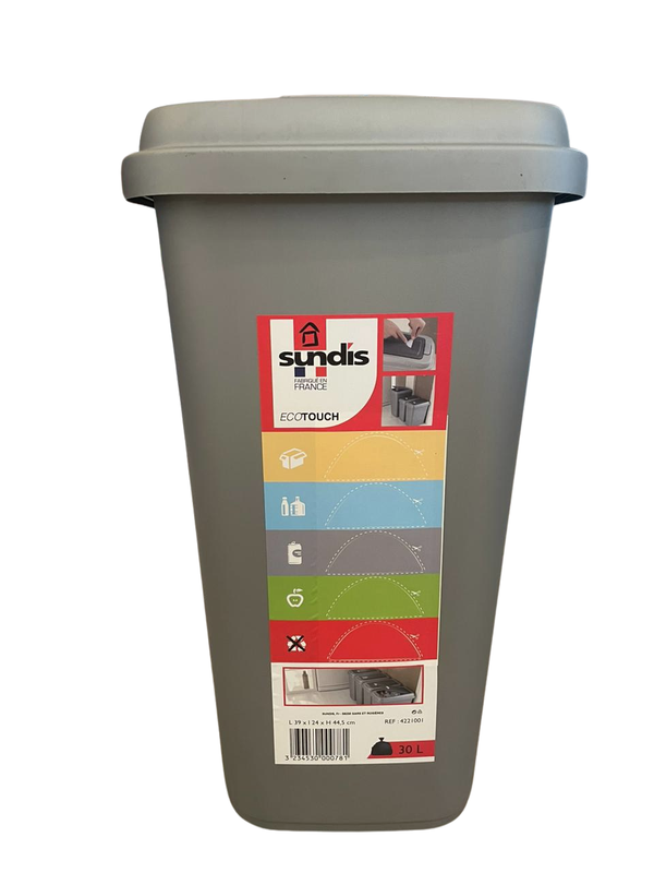 Rotho Sundis Push-to-Open 30 L Trash Can