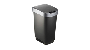 Rotho Twist Waste Bin with Lid - 50L - Made in Switzerland
