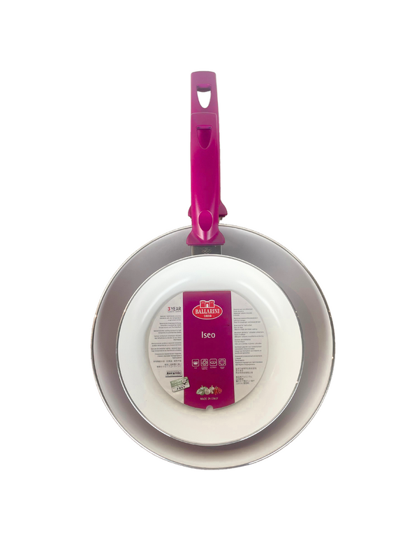Set of 2 Ballarini Ceramic Pans Pink - 20 & 26 cm