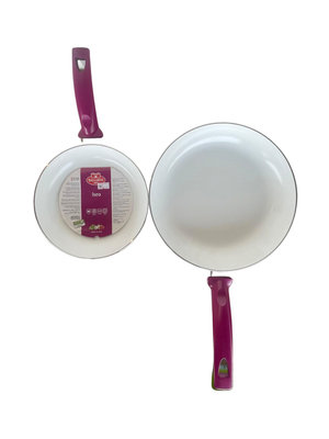 Set of 2 Ballarini Ceramic Pans Pink - 20 & 26 cm