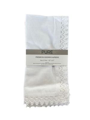 Pure  Premium Dinner Napkins Set of 4