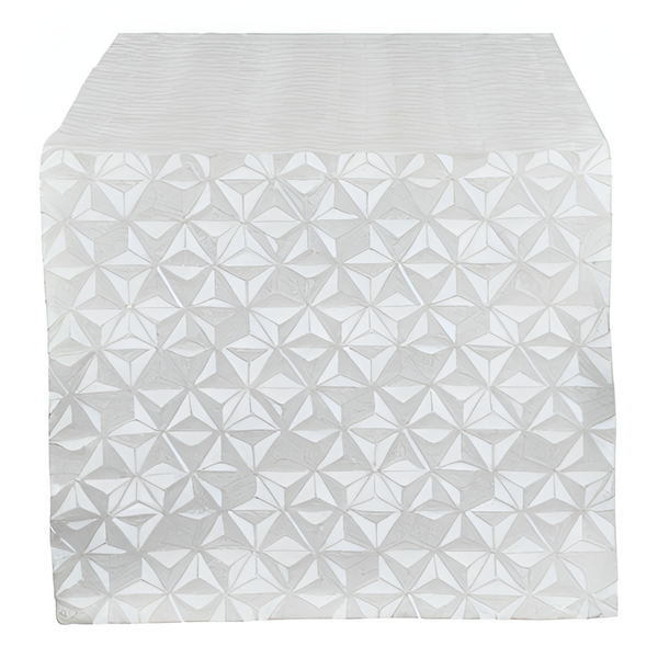 Holiday Elegance - Runner Silver & White