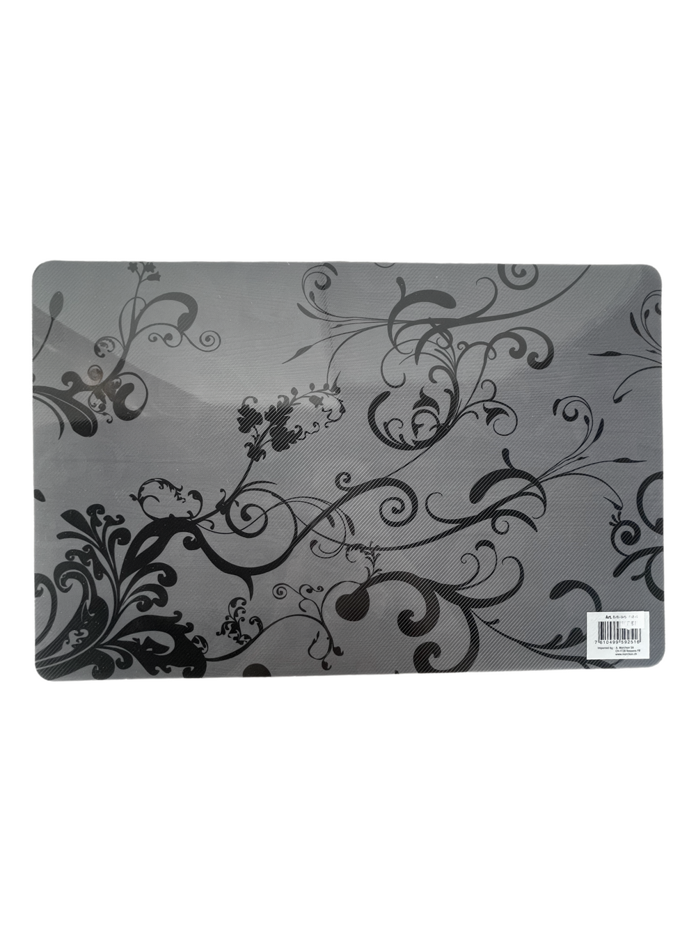 Table Placement Grey with Black Design - 35x50cm