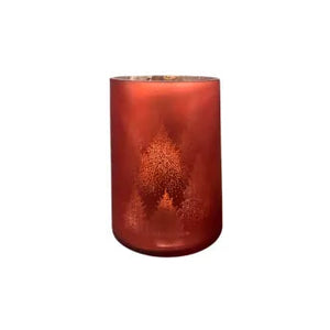 Danique Hurricane Light Red Christmas Vase / Candle Holder