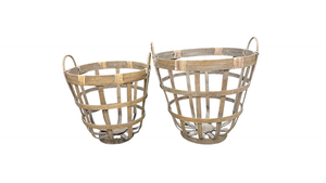Set of 2 bamboo baskets by Mattz