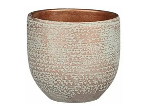 Mica Carrie Copper Metallic Plant Pot - Large, Small