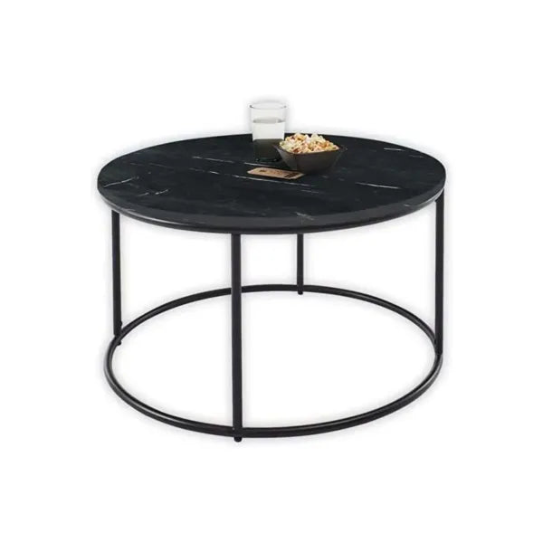 Round Marble Coffee Table by Stella (Balck or White)