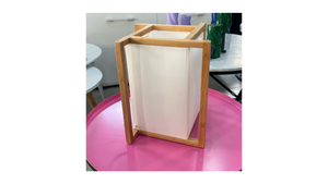 White Wooden Table Lamp