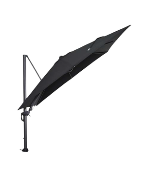Roma Premium Black Cantilever Parasol with 360° Swivel & Base
