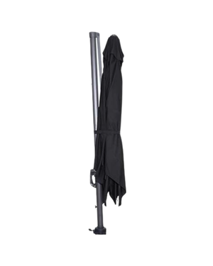 Roma Premium Black Cantilever Parasol with 360° Swivel & Base