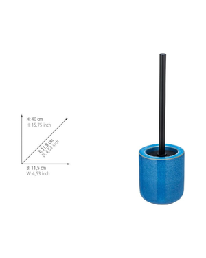Wenko Varzi Ceramic Blue Toilet Brush
