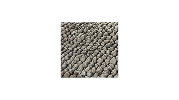 Brown Knotted Rug Aquanova 70x120cm