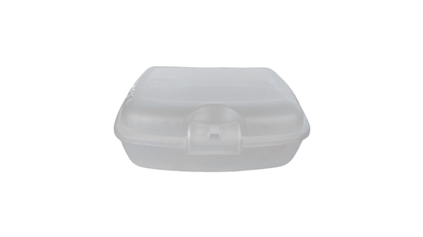 White Translucent Lunch Box by Rotho