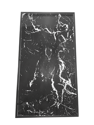 Nevio-1 Glass Marble Look Rectangular Table by Reality