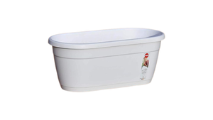 Emsa 517827 Indoor & Outdoor Flower Pot 40 x 20 cm-White