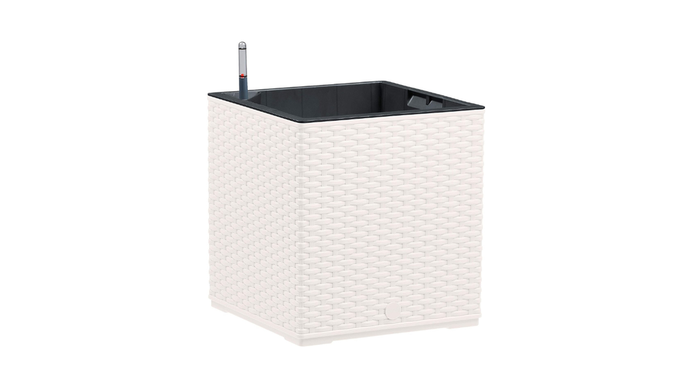 EMSA -‎517588- Indoor Flower Pot - self-watering system & water level indicator - White