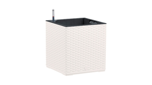 EMSA -‎517588- Indoor Flower Pot - self-watering system & water level indicator - White