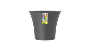 Emsa 514325 Balcony Flower Pot, Self-Watering System, 4 Liter, Granite - 25 CM