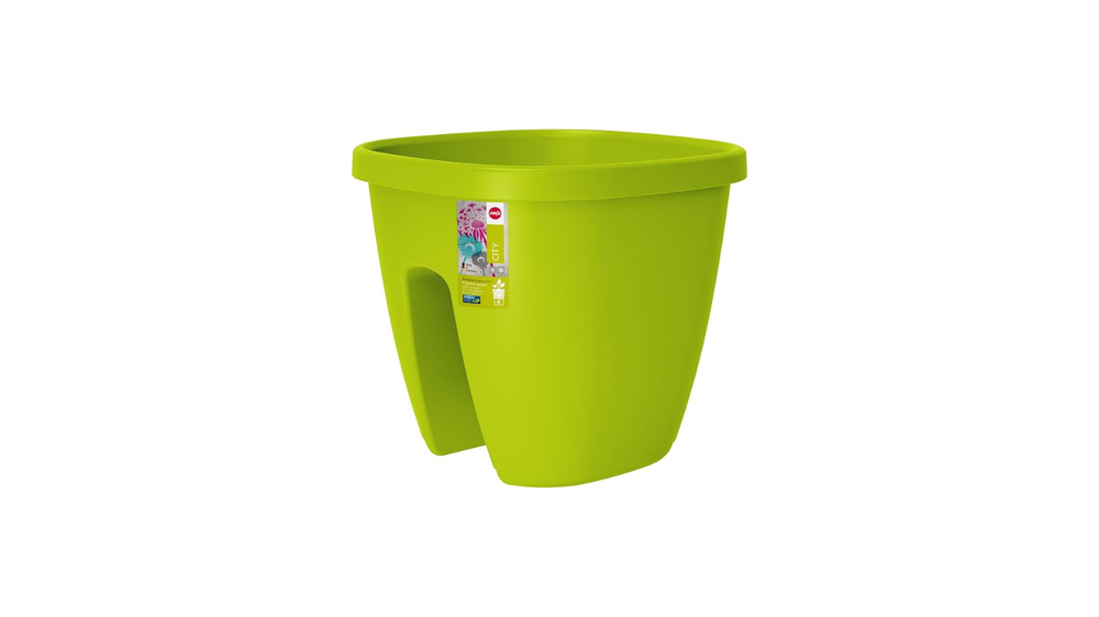 Emsa Railing Pot for the Balcony - self-watering system - Green-515017