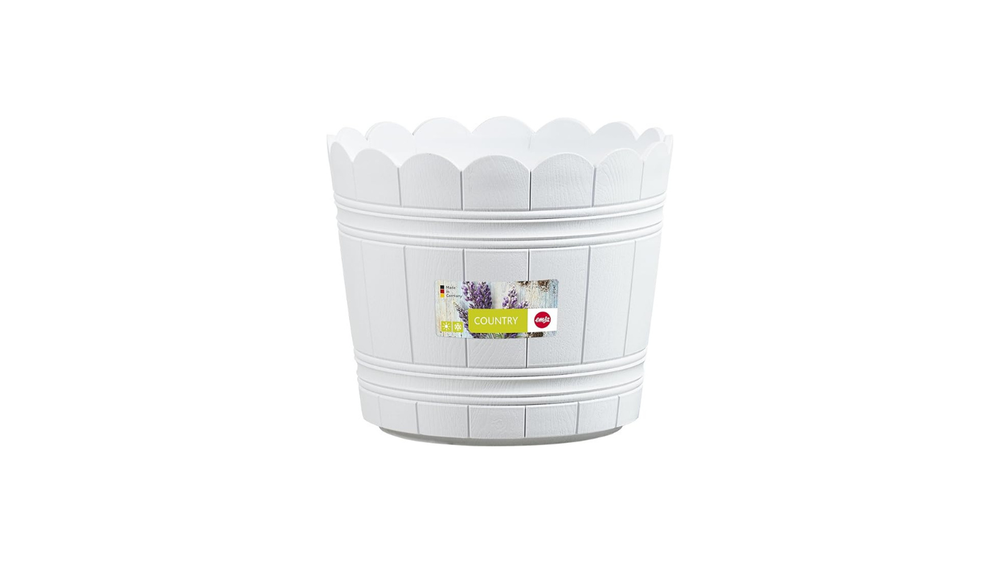 Emsa 515263 Country Flower Planter, White