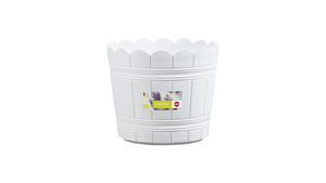 Emsa 515263 Country Flower Planter, White