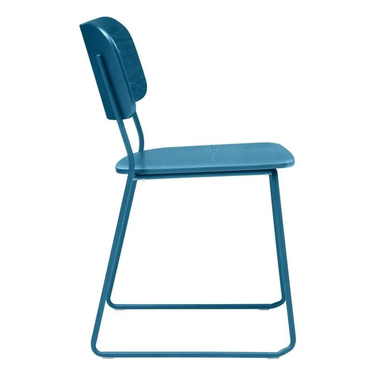Micasa FAZIO Blue Wooden Chair