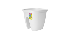 Emsa Railing Pot for the Balcony - self-watering system - White -515015