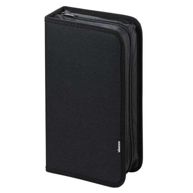 Vivanco 96 CD Wallet – Durable Black Storage Case for Discs & Media