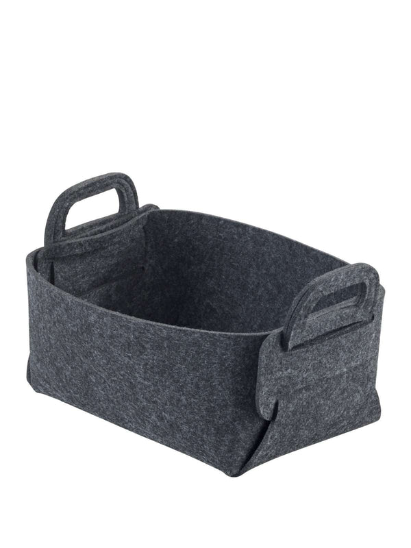 Wenko Felt basket Mod. Nina S dark grey, set of 2