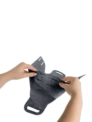 Wenko Felt basket Mod. Nina S dark grey, set of 2